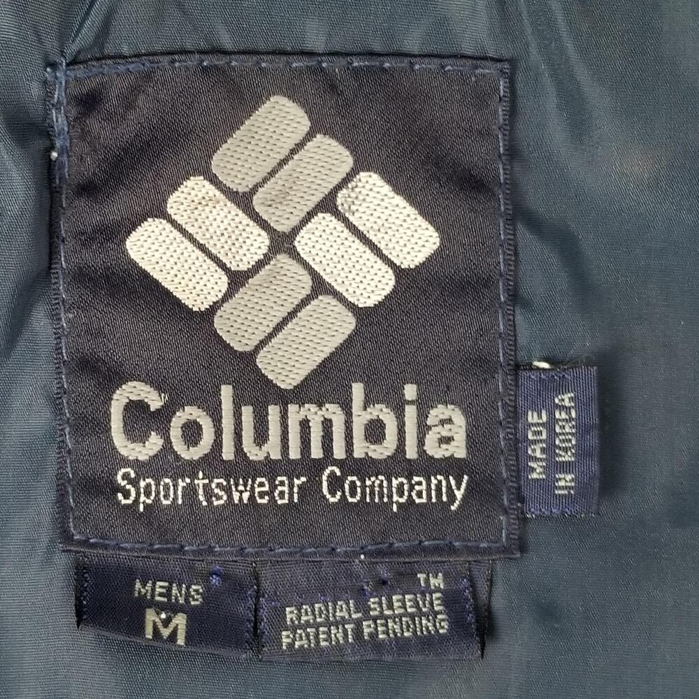 Vintage Columbia Bugaboo Jacket Mens Medium Blue Nylon Ski Interchange YKK 90s - Picture 8 of 14